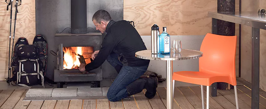 Open Hearth Wood Fireplace Installation in Stratford, ON