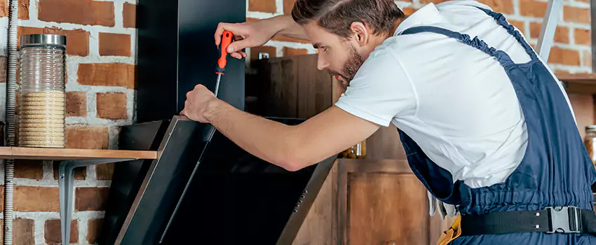 Old Rusted Metal Fireplace Repair And Replacement in Stratford, ON